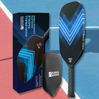 KASACA Edgeless Pickleball Paddle - AERO SWIPE - Carbon Fibre Face