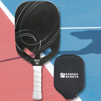 KASACA 3K + T700 Carbon Fibre Face Edgeless Pickleball Paddle - AERO SWIFT 2.0 BLACK